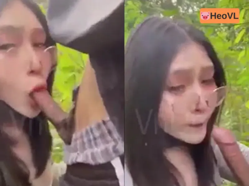 đi dã ngoại tiện trả bài bạn gái ở trong rừng